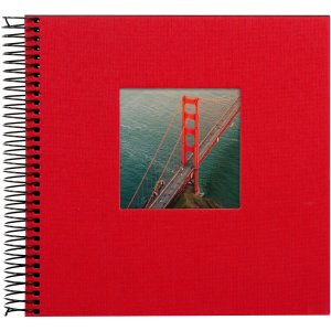 Goldbuch Album a spirale Bella Vista rosso 20x20 cm 40 pagine nere