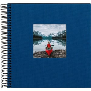 Goldbuch Album a spirale Bella Vista blu 20x20 cm 40 pagine nere
