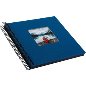 Goldbuch Album a spirale Bella Vista blu 20x20 cm 40 pagine nere