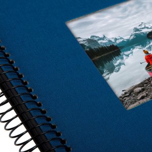 Goldbuch Album a spirale Bella Vista blu 20x20 cm 40 pagine nere
