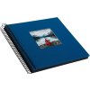 Goldbuch Album a spirale Bella Vista blu 20x20 cm 40 pagine nere