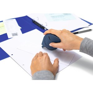 Dispenser adesivo HERMA transfer, saldamente adesivo blu, 15m
