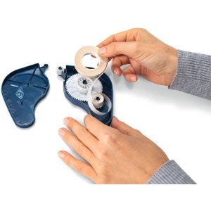 Dispenser adesivo HERMA transfer, saldamente adesivo blu, 15m