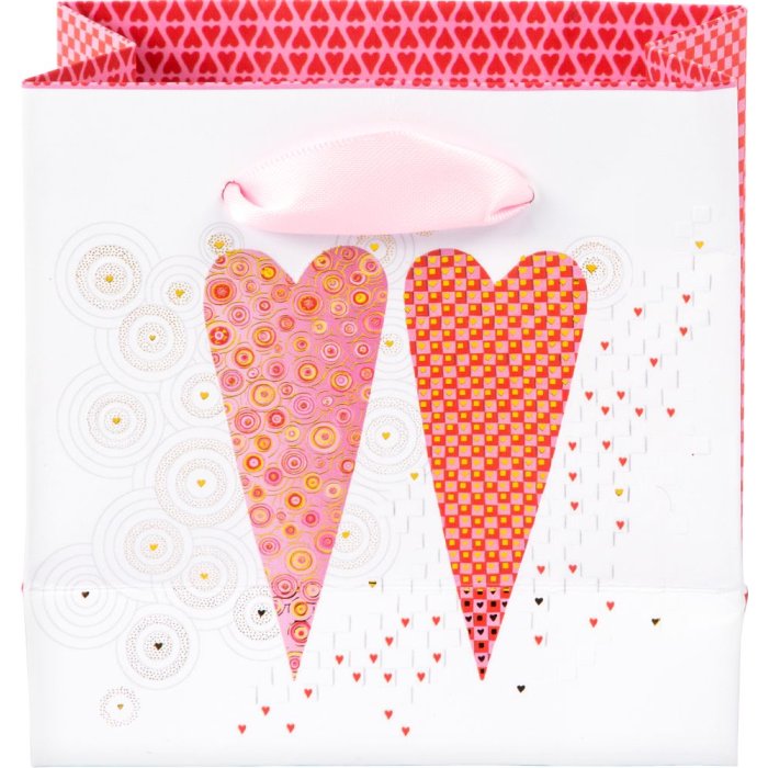 Borsa regalo 2 cuori piccola