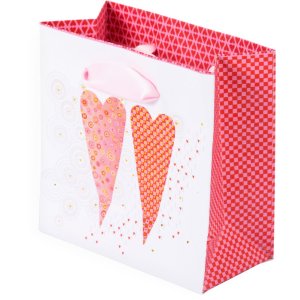 Borsa regalo 2 cuori piccola