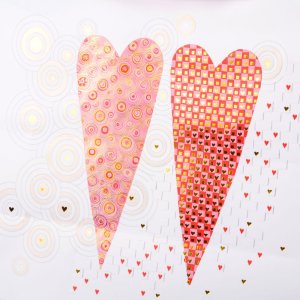 Borsa regalo Goldbuch 2 cuori grandi