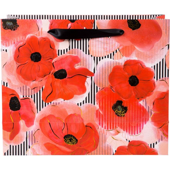 Borsa regalo Papavero 27x10x33 cm