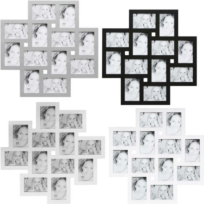 S65SK Cornice da galleria in legno 12 foto 10x15 cm