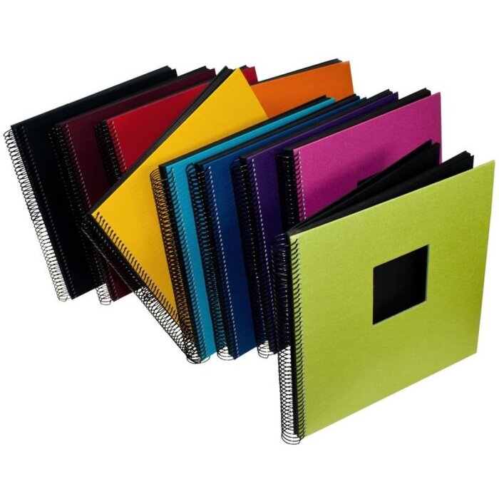 Goldbuch Album a spirale Bella Vista 35x30 cm con finestra 40 pagine nere