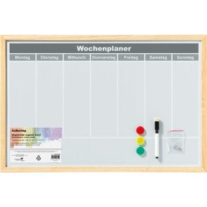 Lavagna magnetica Weekly Planner 40x60 cm