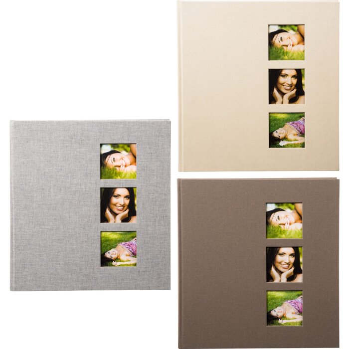 Goldbuch Album fotografico in lino stile 30x31 cm 60 pagine bianche