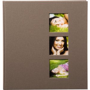 Goldbuch Album fotografico in lino stile 30x31 cm 60 pagine bianche