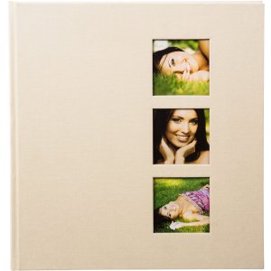 Goldbuch Album fotografico in lino stile 30x31 cm 60 pagine bianche