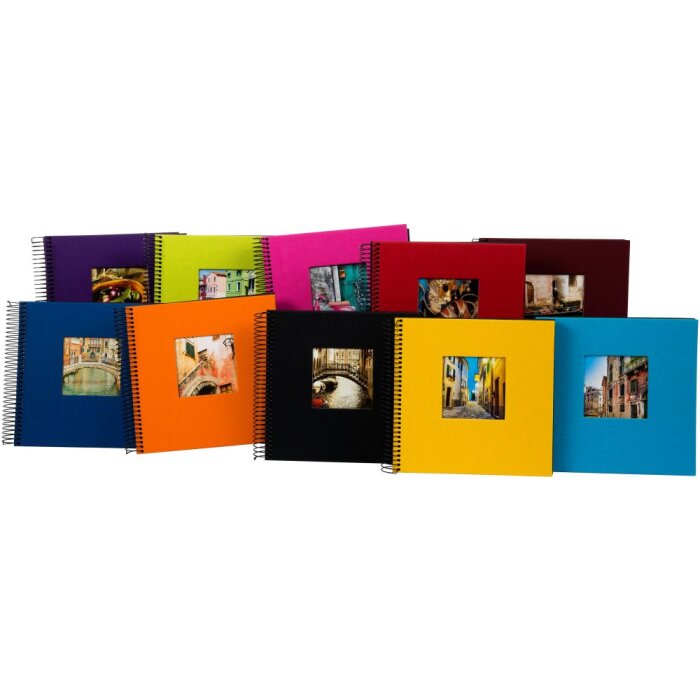 Goldbuch Album a spirale Bella Vista 20x20 cm 40 pagine nere