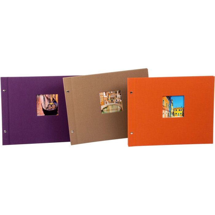 Album a vite Trend 2 pagine in b/n 30x25 cm e 39x31 cm