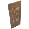 Piastra di testo Lovestory - 5H0289 Clayre Eef grigio