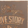 Piastra di testo Lovestory - 5H0289 Clayre Eef grigio