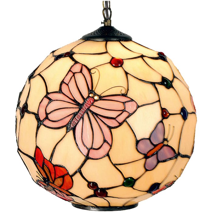 5ll-1169 Lampada a sospensione Tiffany ø 30x30 cm