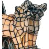 Lampada da tavolo Tiffany Cat 27x18x35 cm marrone