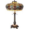 Lampada da tavolo Tiffany Ø 47x71 cm di colore giallo