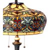 Lampada da tavolo Tiffany Ø 47x71 cm di colore giallo