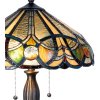 Lampada da tavolo Tiffany Ø 41x61 cm color marrone