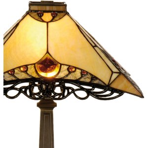 Lampada da tavolo Tiffany Ø 50x49 cm color natura