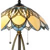 LumiLamp Lampada da tavolo Tiffany Ø 40x60 cm color blu