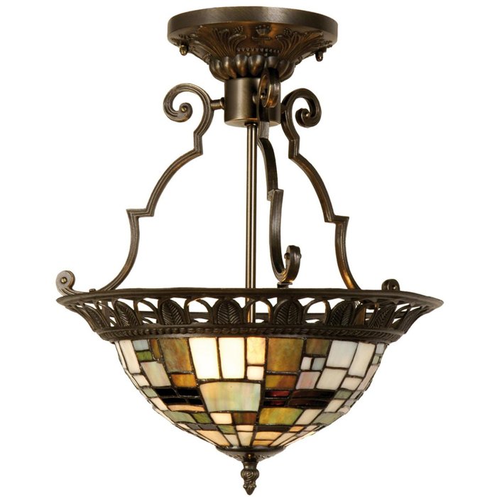 Lampada da terra Tiffany 31x78 cm verde