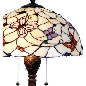Lampada da tavolo Tiffany Ø 41x60 cm colore rosso