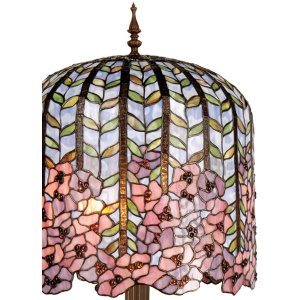 Lampada da tavolo Tiffany Ø 40x84 cm color rosa
