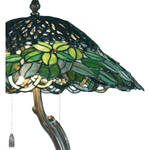 Lampada da tavolo Tiffany Ø 47x58 cm di colore verde