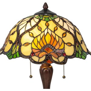 Lumilamp Tiffany Lampada da Tavolo Ø 40x50 cm di colore verde