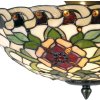 Plafoniera Tiffany Ø 40x23 cm nero