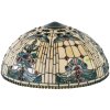LumiLamp 5LL-5424 Paralume Tiffany Ø 50 cm Beige Blu Vetro Semicircolare