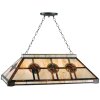 Lampada a sospensione Tiffany 92x126x47 cm marrone