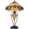 Lampada da tavolo Tiffany Ø 46x76 cm di colore giallo