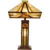 Lampada da tavolo Tiffany 42x71 cm di colore giallo