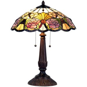 Lampada da tavolo Tiffany Ø 44x57 cm color viola
