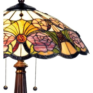 Lampada da tavolo Tiffany Ø 44x57 cm color viola