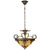 Lampada a sospensione Tiffany 56x170 cm colorata