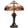 Lampada da tavolo Tiffany Ø 41x56 cm colore rosso