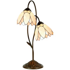 Lampada da tavolo Tiffany Ø 33x61 cm color natura