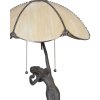 LumiLamp 5LL-5719 Lampada da tavolo Tiffany Ø 41x70 cm Lampada da tavolo in vetro beige