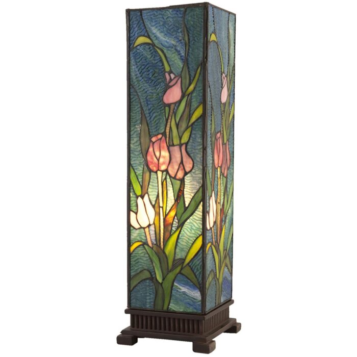 Lampada da tavolo Tiffany 24x58,5 cm blu