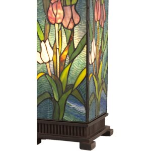 Lampada da tavolo Tiffany 24x58,5 cm blu