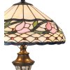 LumiLamp 5LL-5774 Lampada da tavolo Tiffany Ø 40x60 cm color rosa