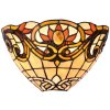 LumiLamp 5LL-5778 Lampada da parete Tiffany 30x15x20 cm Giallo Marrone Metallo Vetro Triangolo