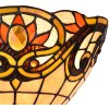 LumiLamp 5LL-5778 Lampada da parete Tiffany 30x15x20 cm Giallo Marrone Metallo Vetro Triangolo