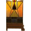 Lampada da tavolo Tiffany 18x45 cm marrone